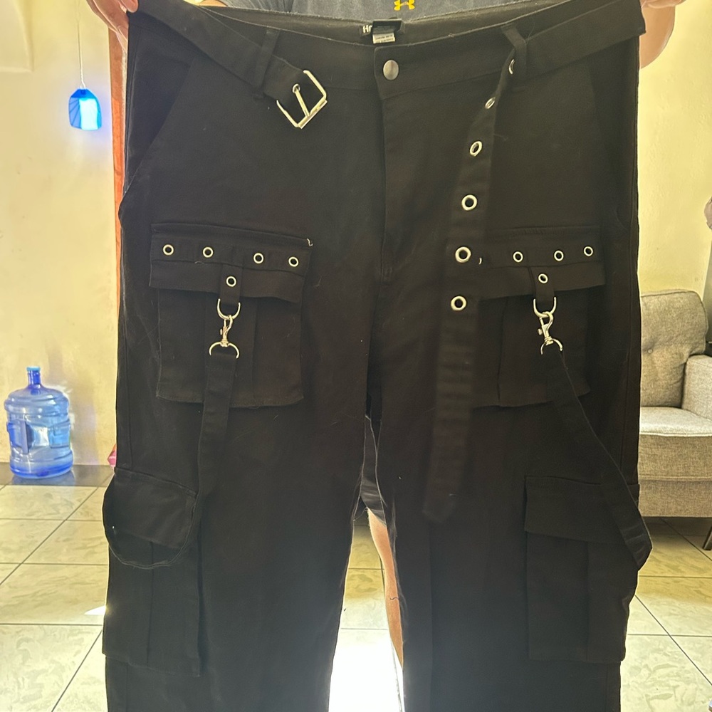 Men's Black Cargo Pants